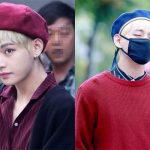 V in baret hat