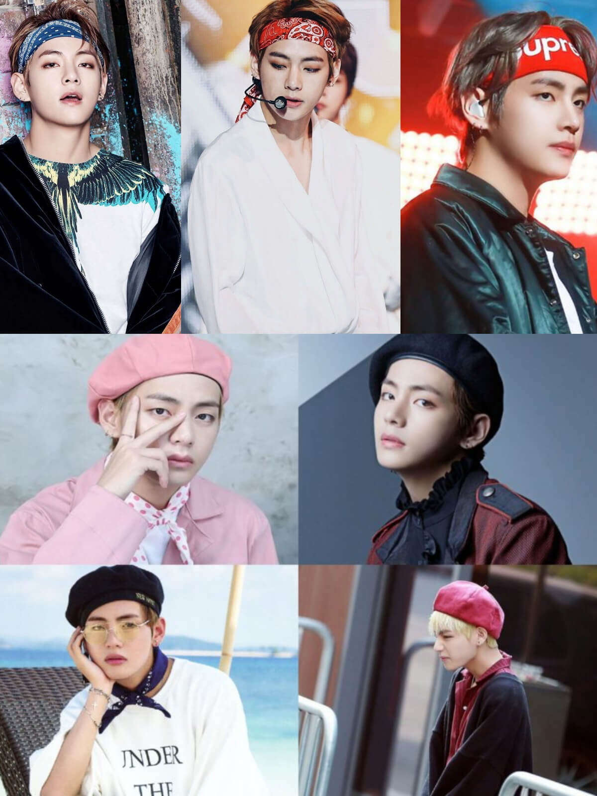 Foto V Bts Pakai Topi Dan Kacamata Cute Images