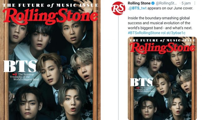 Rolling Stone Bagikan Bocoran BTS di Majalah Edisi Juni Mereka - iniKpop